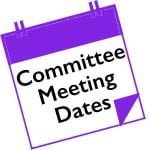 Committee Meeting dates 2021-22